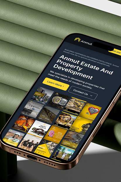 Mockup of Anmut Developers website